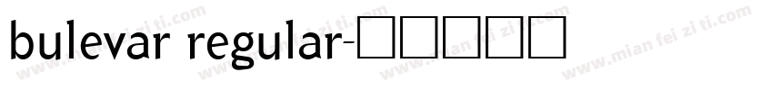 bulevar regular字体转换